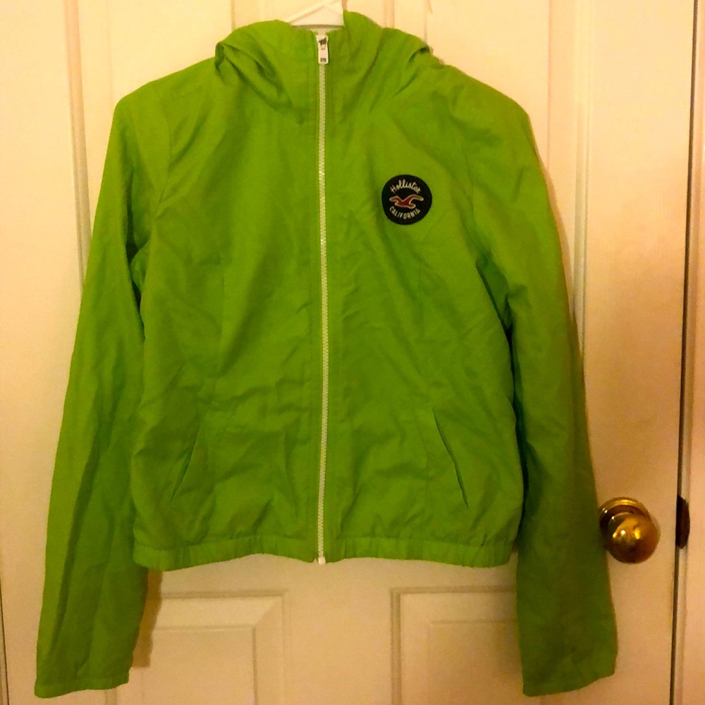 Holister Green Waterproof Jacket